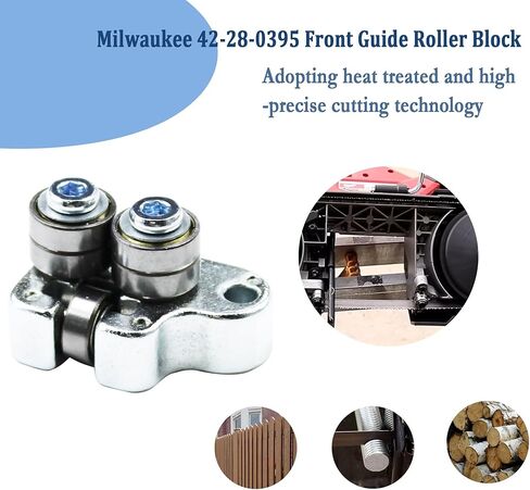 Follde استبدال Milwaukee 42-28-0395 كتلة الأسطوانة الأمامية للمنشار الحزامي Milwaukee 6230N، 6236N، 6238N، 6232-6N، بدون مسامير in Kuwait