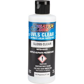 Createx Airbrush Paint UVLS Gloss Clear, 8 Oz (4050-08)
