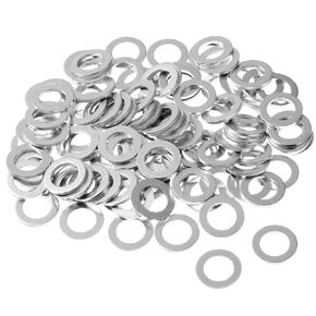 Mudder 50 Pcs 18 mm Transmission Fluid Oil Pan and Rear Differential Drain Plug Crush Washer Compatible with Honda/Acura OEM 90471-PX4-000 Accord Civic CRV Element Fit Insight Pilot 1990-2022