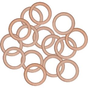 15 Pcs M14 Oil Drain Plug Gasket - 14mm OEM Copper Oil Drain Plug Crush Washer Gasket Fits Mercedes Oil Crush Washer OEM PN Part#: 007603-014106