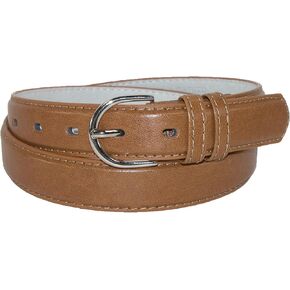 CTM® Women's Leather 1 1/8 Inch Dress Belt