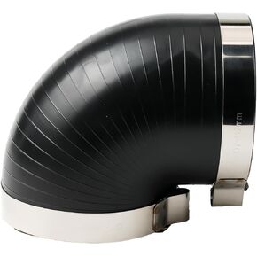 Performance 9781 Black 90 Degree Coupler Boot For 4 Inch Diameter Intake Tubes