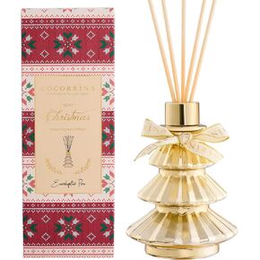 COCORRÍNA Reed Diffuser - Cedar Balsam 5.7 Fl.oz Diffuser with 8 Sticks, Christmas Reed Diffuser for Home, Bathroom Shelf Decor