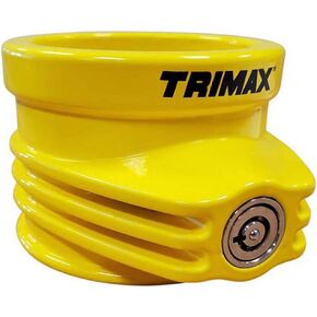 TRIMAX TFW60 Ultra Tough Alloy 5th Wheel King Pin Lock, (New Improved Version), Yellow