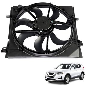 NI3115162 214816MA0A استبدال مجموعة مروحة تبريد مكثف المبرد لـ 2017-2019 Rogue Sport S/SL/SV 214816MA0B 12 فولت أسود