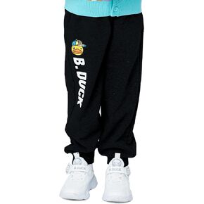 B.Duck Unisex Kids Sweatpants with Pockets Cute Duck Athletic Elastic Waist Joggers Pants for Boys Girls Size 3-12 Years