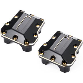 2 قطعة RC النحاس المحور الغطاء التفاضلي الأمامي والخلفي غطاء فرق ل TRX4M ترقيات 1/18 مقياس RC الزاحف اكسسوارات السيارات in Kuwait