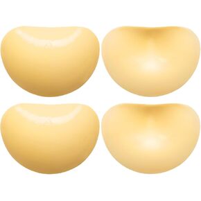 Double-Sided Sticky Bra Pads Inserts, Invisible Lift Push Up Adhesive Boob Breast Pads for Women, Ultra Instant Lift Waterproof Silicone Bra Cups for Sports Swimsuits Bikini Dress, A-C Cup