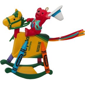 Hallmark Keepsake Ornament Bright Rocking Colors Crayola Crayon 1997