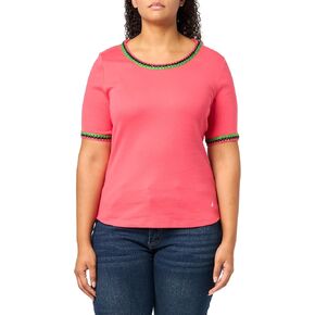 Nautica Women's Cotton Short Sleeve Solid Knit Top