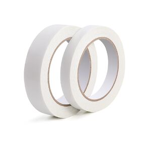 Double Sided Sticky Fabric Tape Adhesive Sewing Tape Two Sided Clothes Tape 2 Rolls No Sewing, Ironing or Gluing Clear Adhesive Fabric Bonding Tape for Curtains, Clothes, DIY Crafts