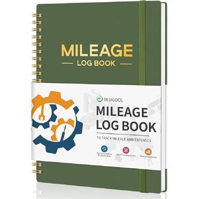 Auto Mileage Log Book for Car, Vehicle Maintenance Log Book for Business or Personal, Mileage Log Book for Taxes for Self Employed, Vehicle Mileage Log Book-6.1×8.4"-Black