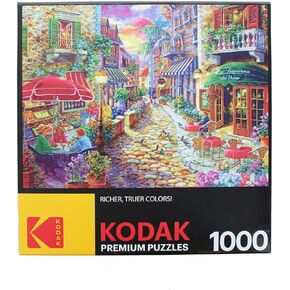 Kodak 1000 Piece Premium Jigsaw Puzzle - Colorful Waterfront Buildings, Amsterdam