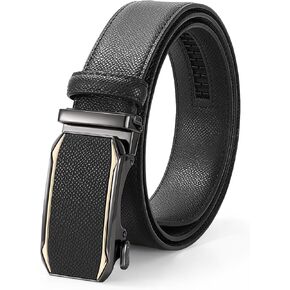 JASGOOD Mens Ratchet Belt Click Leather Belt Mens Dress Belt