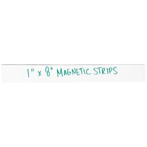 Warehouse Labels, Magnetic Strips, 1" x 8", White, 25/Case by Discount Shipping USA