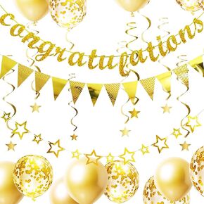 36pcs congratulations banner,congratulations decorations,Definite inclusion“congratulations banner",congrats banner,congratulations sign,congrats grad banner