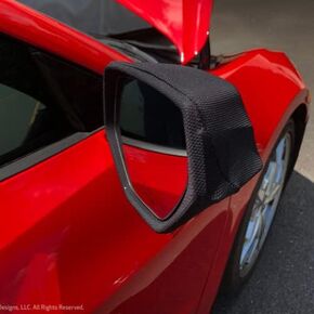 C8 Corvette Stingray NoviStretch Mirror Bra Covers High Tech Stretch Mask Fits: All C8 Corvettes 2020 and Later