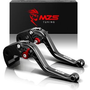 MZS Black Motorcycle Clutch Brake Levers Short Adjustable CNC Compatible with EX 500 EX500 ABS 2024 / Z500 2024 / ELIMINATOR 500 2024
