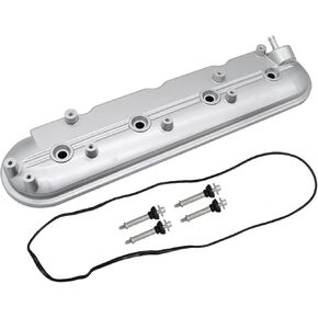 Valve Cover with Gaskets & Bolts Compatible with Avalanche Silverado Suburban Tahoe Camaro Sierra Yukon Savana 1500 2500 3500 1999-2008 (A Pair of red Valve Covers)