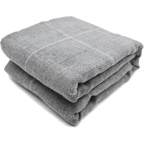 Primary Tufting Cloth with Marked Lines, Large Size Needlework Fabric, Monk's Cloth for Tufting Gun, Rug-Punch, Punch Needle, Gray (87''x80'')