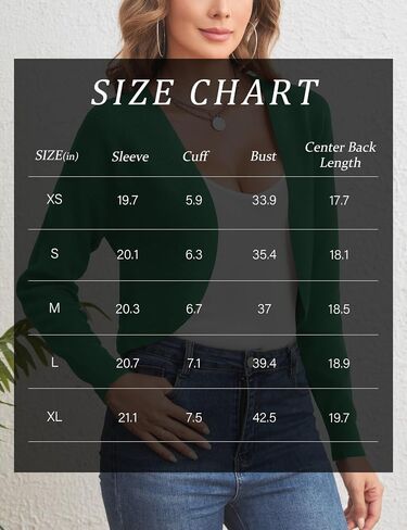IECCP Womens Cropped Cardigan Bolero Shrugs Fall Fashion Trendy Long Sleeve Open Front Knitted Sweaters in Saudi Arabia
