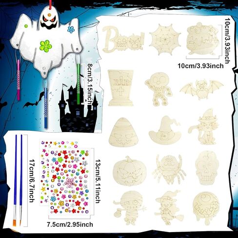 16 Pack Thanksgiving Party Favors,Fall Turkey Wind Chime Craft Kit,Autumn Harvest Party Wooden Arts DIY Coloring Craft for Kindergarten Fiesta Fall Thanksgiving Party Art Activity Supplies(Turkey) in Kuwait