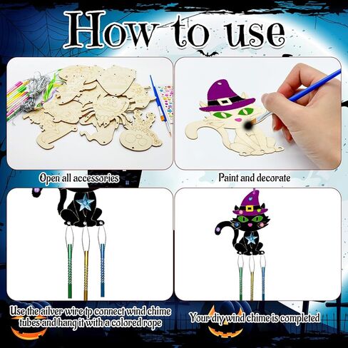 16 Pack Thanksgiving Party Favors,Fall Turkey Wind Chime Craft Kit,Autumn Harvest Party Wooden Arts DIY Coloring Craft for Kindergarten Fiesta Fall Thanksgiving Party Art Activity Supplies(Turkey) in Kuwait