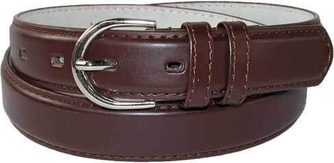 CTM® Women's Leather 1 1/8 Inch Dress Belt in Saudi Arabia