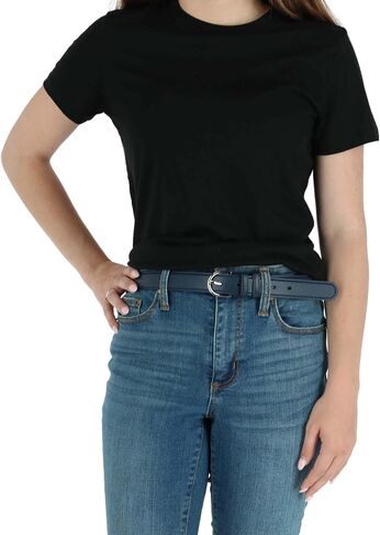 CTM® Women's Leather 1 1/8 Inch Dress Belt in Saudi Arabia