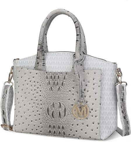 MKF Collection Tote Bag for Women, Vegan Leather Pocketbook Top-Handle Crossover Purse Handbag in Saudi Arabia