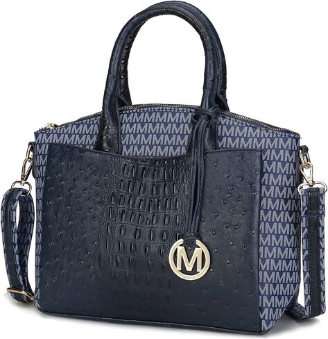 MKF Collection Tote Bag for Women, Vegan Leather Pocketbook Top-Handle Crossover Purse Handbag in Saudi Arabia