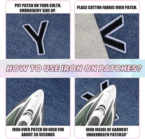 72Pcs Iron On Letters and Numbers Patchs with Ironed Adhesive, Alphabet Embroidered Patch A-Z Number 0-9 Custom Name Patch for Shirts, Jeans, Jackets, Socks, Bags, DIY Accessories(White) in Saudi Arabia