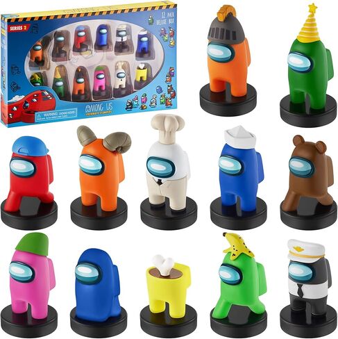 بي إم آي طوابع للأطفال: 12 لعبة من بين الولايات المتحدة مع 16 مجموعة مقتنيات، ومجسمات صغيرة للحفلات وأعياد الميلاد والهدايا والديكور in Kuwait