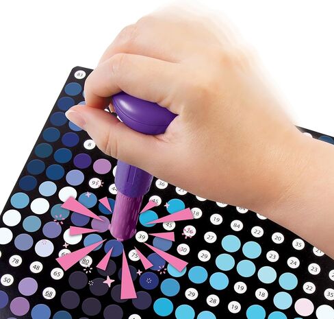 اجعلها حقيقية: ختم للكشف عن قطعة واحدة - وحش منتفخ - 605 قطعة - شخصية ملصق منقطة DIY، 11 × 16.5، مجموعة حرفية، نشاط فني، للفتيات والأطفال من سن 6 سنوات فما فوق in Kuwait