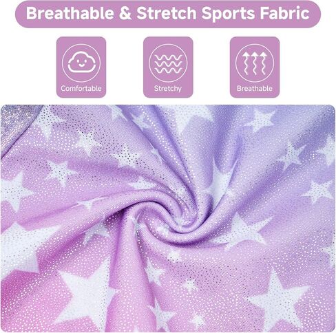 JiAmy Gymnastics Leotards for Girls Cross Back, Long Sleeve Sparkly Dance Biketards with Shorts Ballet Outfit for 3-12 Years in Saudi Arabia