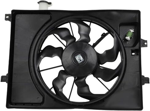SCITOO 623510 Radiator Cooling Fan Fit for 2014-2016 for Hyundai Elantra 2014 for Hyundai for Elantra Coupe 2016-2017 for Hyundai for Elantra GT 2015-2016 for Kia Forte 2015 for Kia Forte Koup in Saudi Arabia