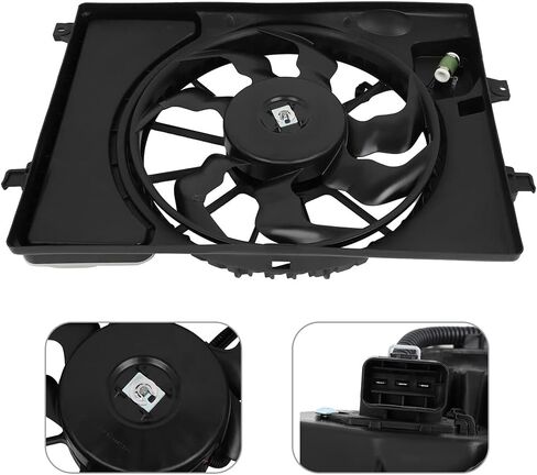 SCITOO 623510 Radiator Cooling Fan Fit for 2014-2016 for Hyundai Elantra 2014 for Hyundai for Elantra Coupe 2016-2017 for Hyundai for Elantra GT 2015-2016 for Kia Forte 2015 for Kia Forte Koup in Saudi Arabia