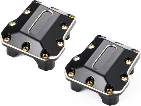 2 قطعة RC النحاس المحور الغطاء التفاضلي الأمامي والخلفي غطاء فرق ل TRX4M ترقيات 1/18 مقياس RC الزاحف اكسسوارات السيارات in Kuwait