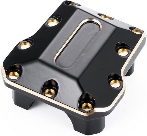 2 قطعة RC النحاس المحور الغطاء التفاضلي الأمامي والخلفي غطاء فرق ل TRX4M ترقيات 1/18 مقياس RC الزاحف اكسسوارات السيارات in Kuwait