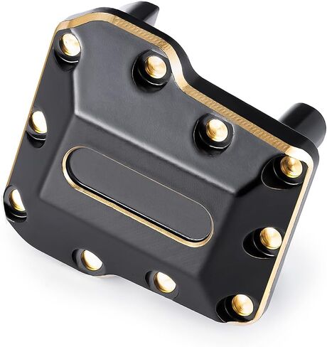 2 قطعة RC النحاس المحور الغطاء التفاضلي الأمامي والخلفي غطاء فرق ل TRX4M ترقيات 1/18 مقياس RC الزاحف اكسسوارات السيارات in Kuwait