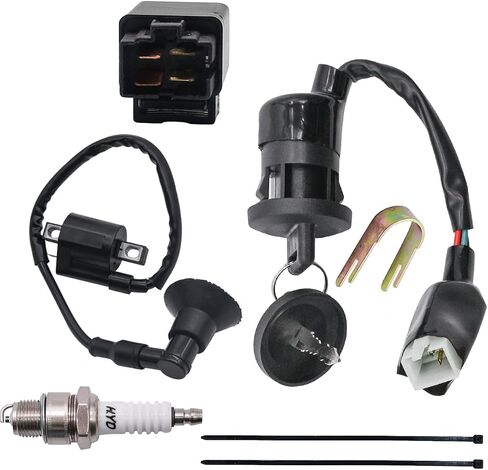 Scrambler 50 90 Ignition Coil Switch + Starter Relay Solenoid +Ignition Coil Fit for Polaris Sportsman 90 Outlaw Scrambler Predator 50 90 in Saudi Arabia