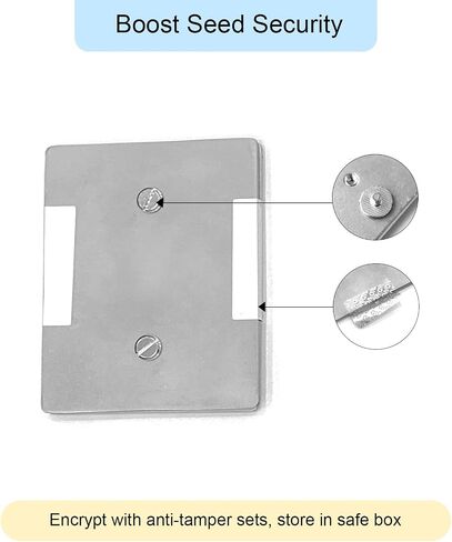 Crypto Wallet Cold Storage Metal Stamp Bitcoin Seed Phrase Storage Compatible with Hardware Wallets,2 Plates&1 Letter Stamps Set in Saudi Arabia