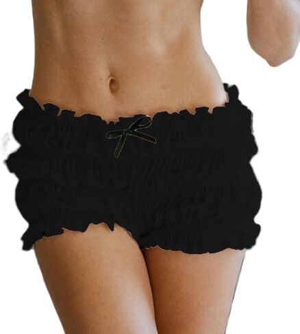 NUFIWI Women Leopard Bloomer Shorts Elastic Waist Ruffle Frill Pajamas Lounge Shorts Sexy Cheetah Print Micro Shorts Bottoms in Kuwait