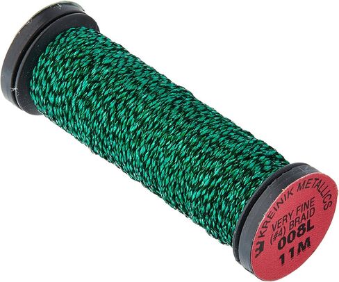Kreinik رقم 4 جديلة معدنية دقيقة جدًا، 12 ياردة، كينيتك كيلي in Kuwait