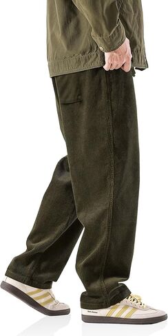 سراويل قصيرة للرجال فضفاضة واسعة الساق فضفاضة تناسب الرباط مرونة الخصر Sweatpants السراويل خمر in Kuwait