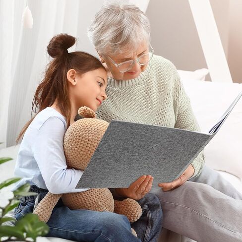 Vienrose Scrapbook 12x12 Inch Large 3 Ring Binder Photo Album, Linen Cover DIY Scrap Book with 30 Sheets Plastic Sleeves 60 Pages Blank White Inner Pages for Wedding Birthday Baby Travel Pink in Kuwait