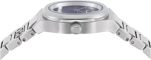 Ferragamo Elliptical Collection Luxury Womens Watch Timepiece with a Silver Bracelet Featuring a Silver Case and Black Dial, Stainless Steel in Saudi Arabia