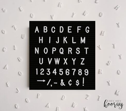 Hey Hey Hooray 290 Characters for Felt Letter Boards, 3/4" Single Tab Style in Saudi Arabia