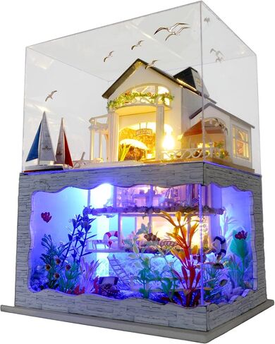 Miniature House Kit, Doll House Kit, Miniature Kit, DIY Mini House for Adult, Holidays in Hawaii in Kuwait