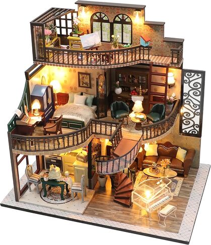Miniature House Kit, Doll House Kit, Miniature Kit, DIY Mini House for Adult, Holidays in Hawaii in Kuwait